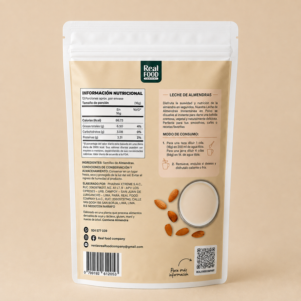 Leche de Almendras - Secondary